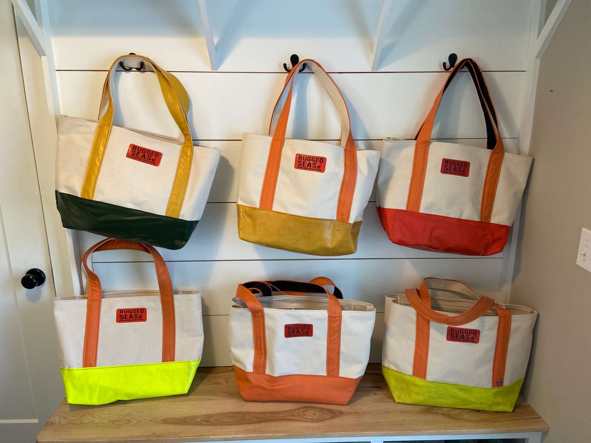 Maine fishing family turns fishermen's pants into totes and more