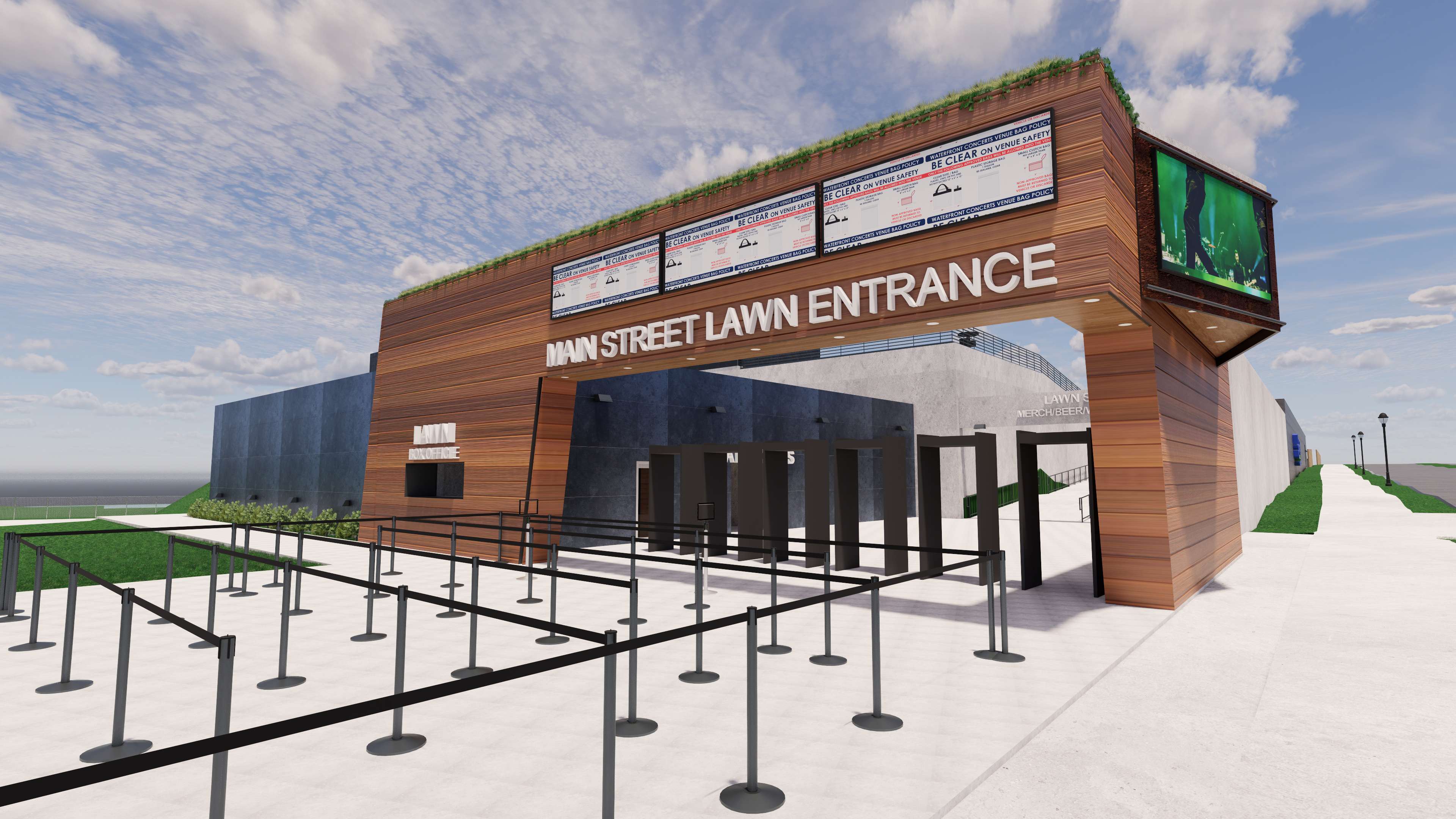 rendering of entrance