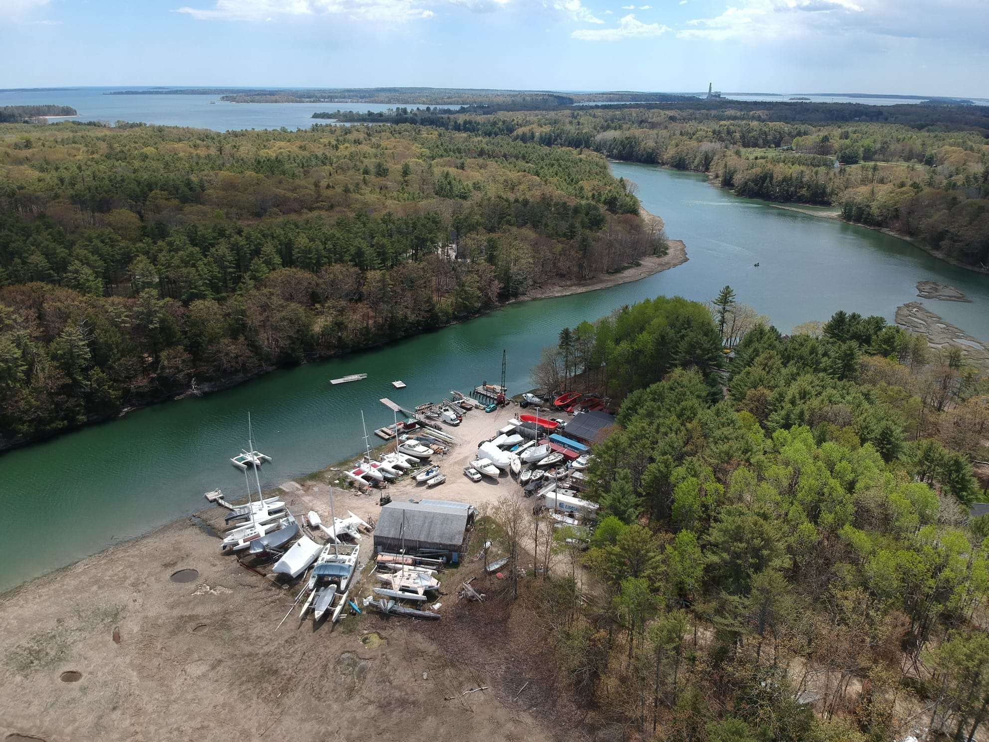 boatyard and river