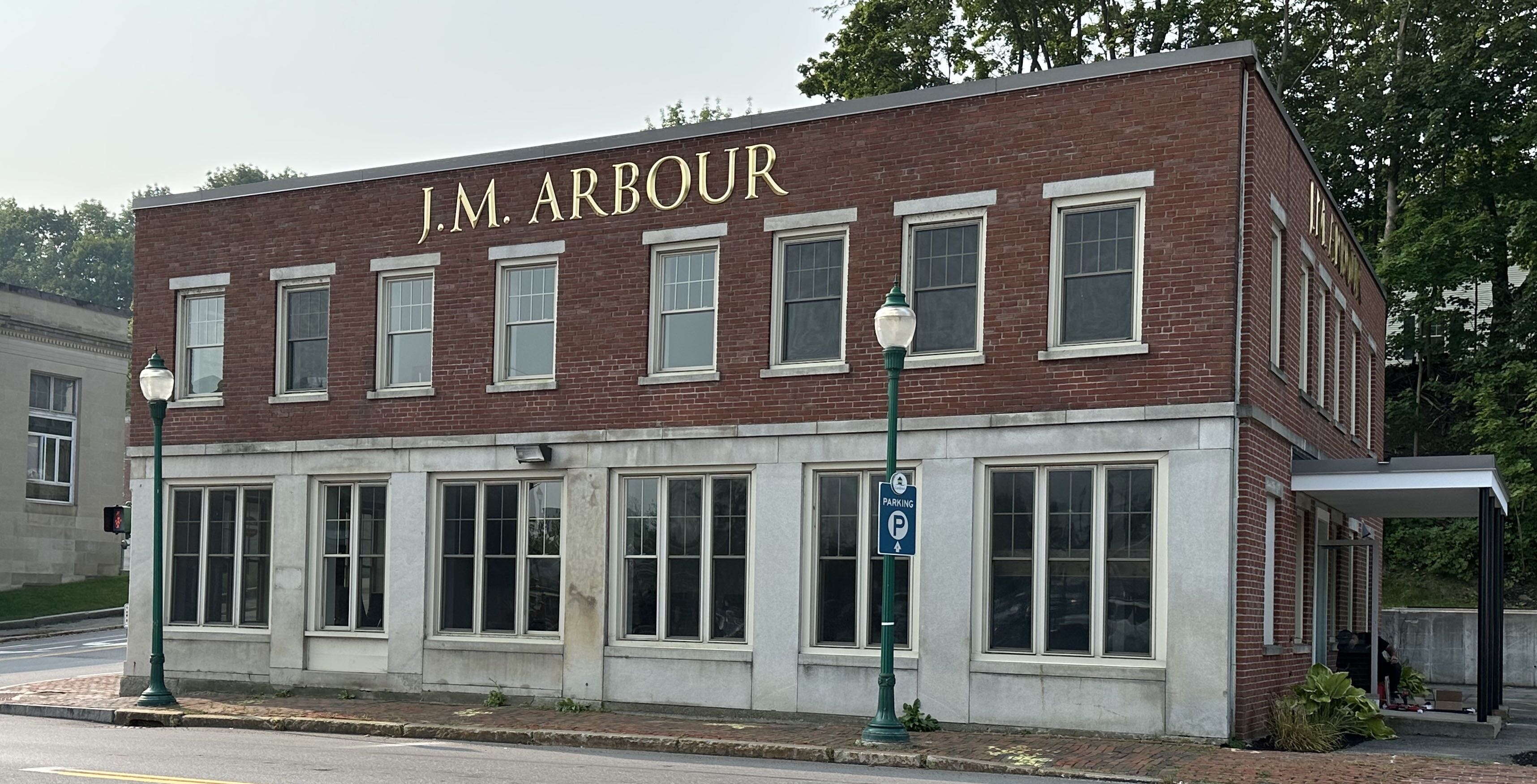 building with big letters on it