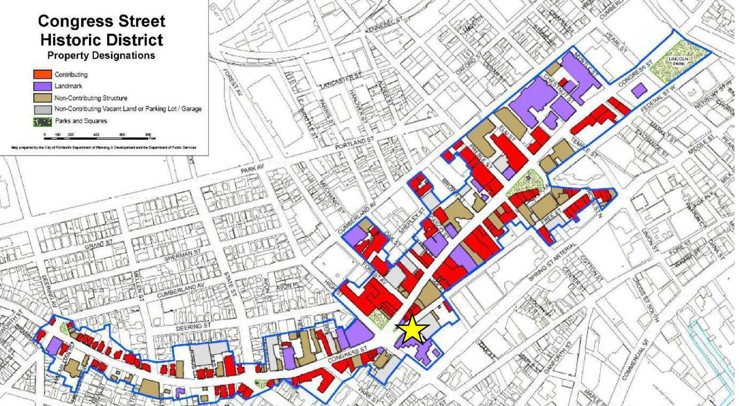 line drawing map with color blocks