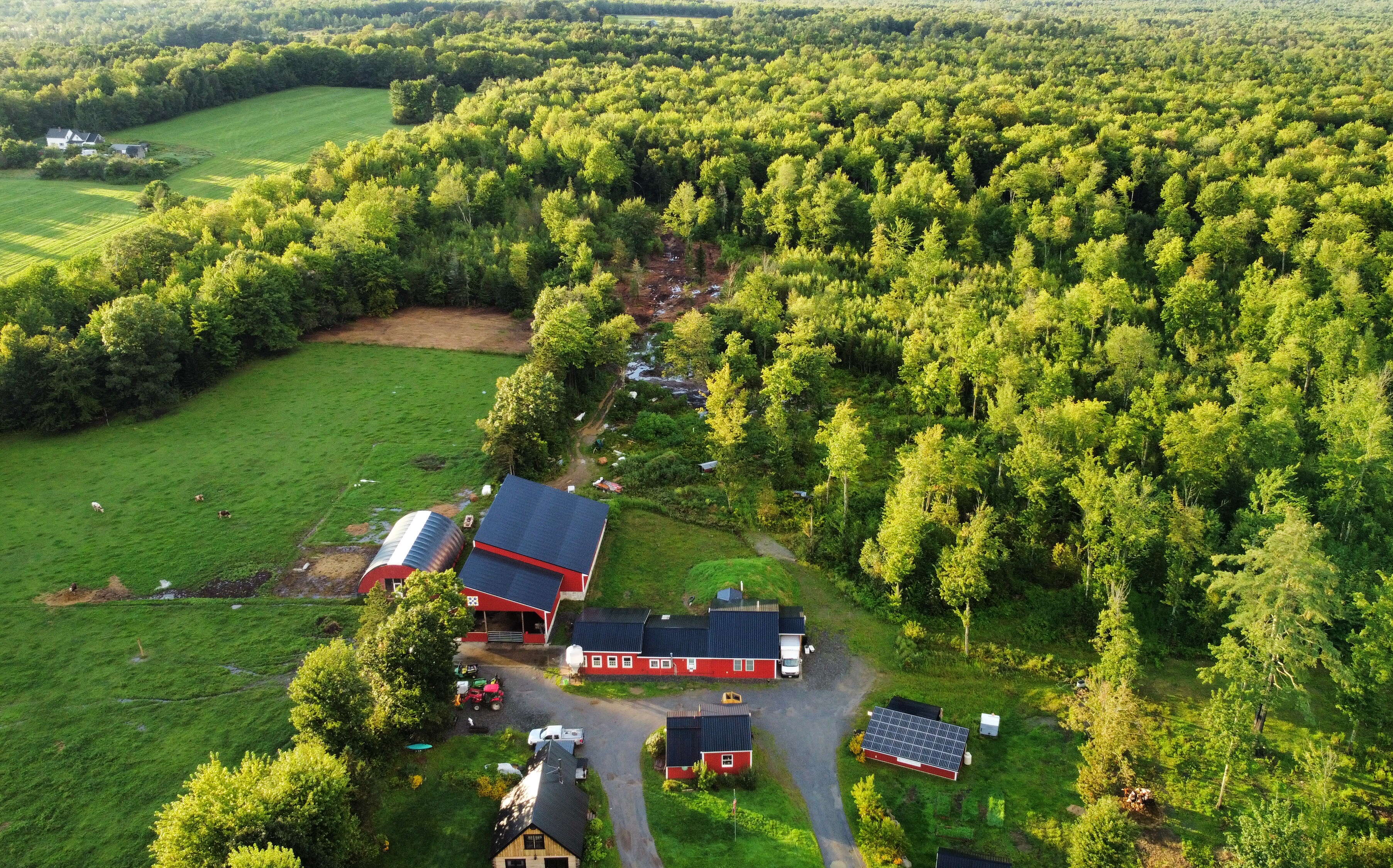 Farm aerial view 