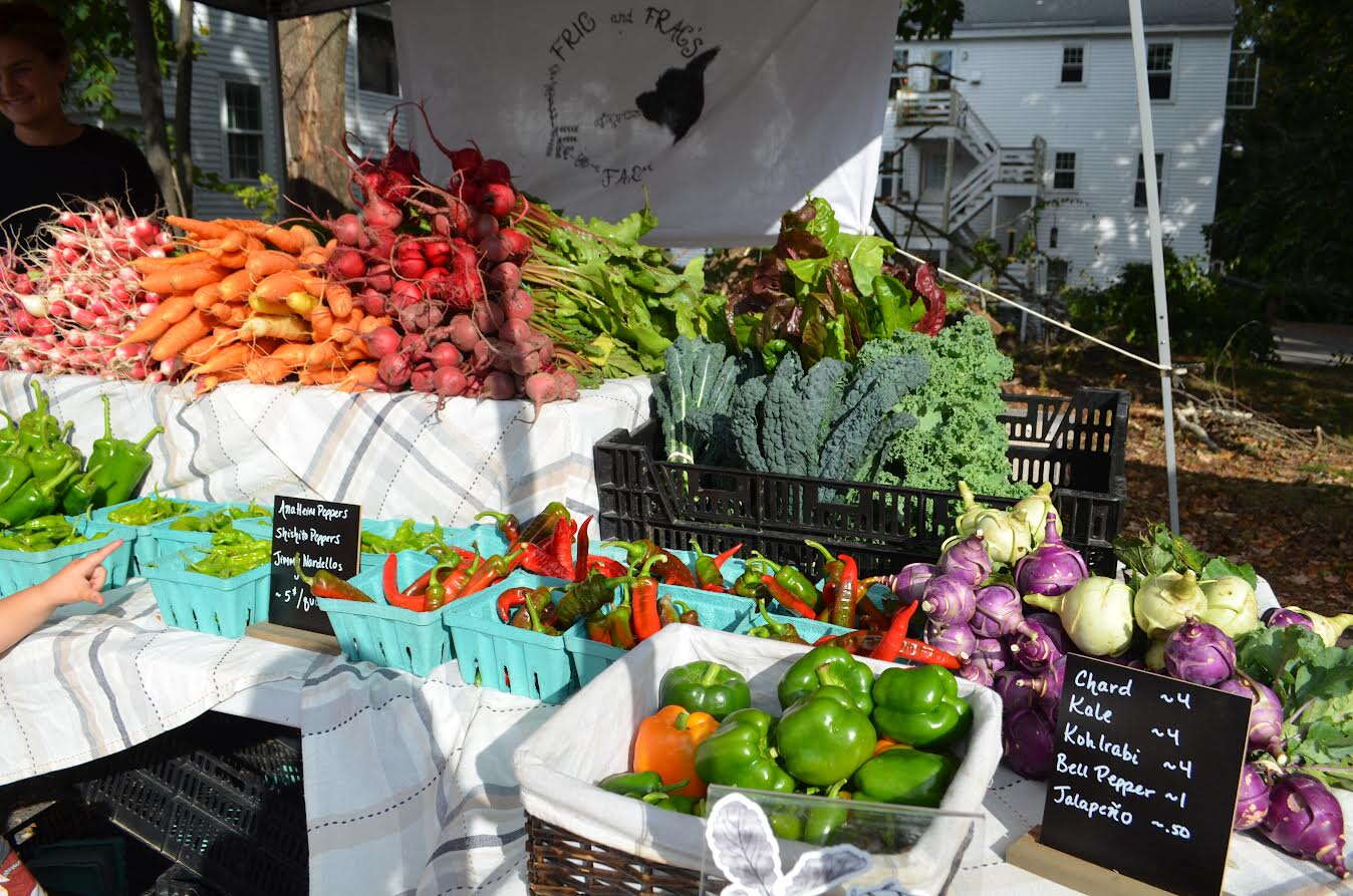 Various vegetables at one of the stands.