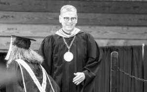 Northern Maine Community College president at the graduation.