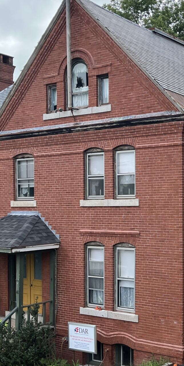 New brick work on an old Ellsworth building.