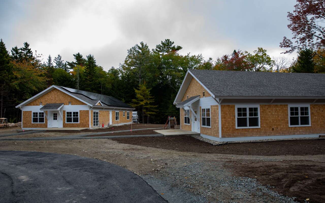 Two new buildings at Dane Farm.