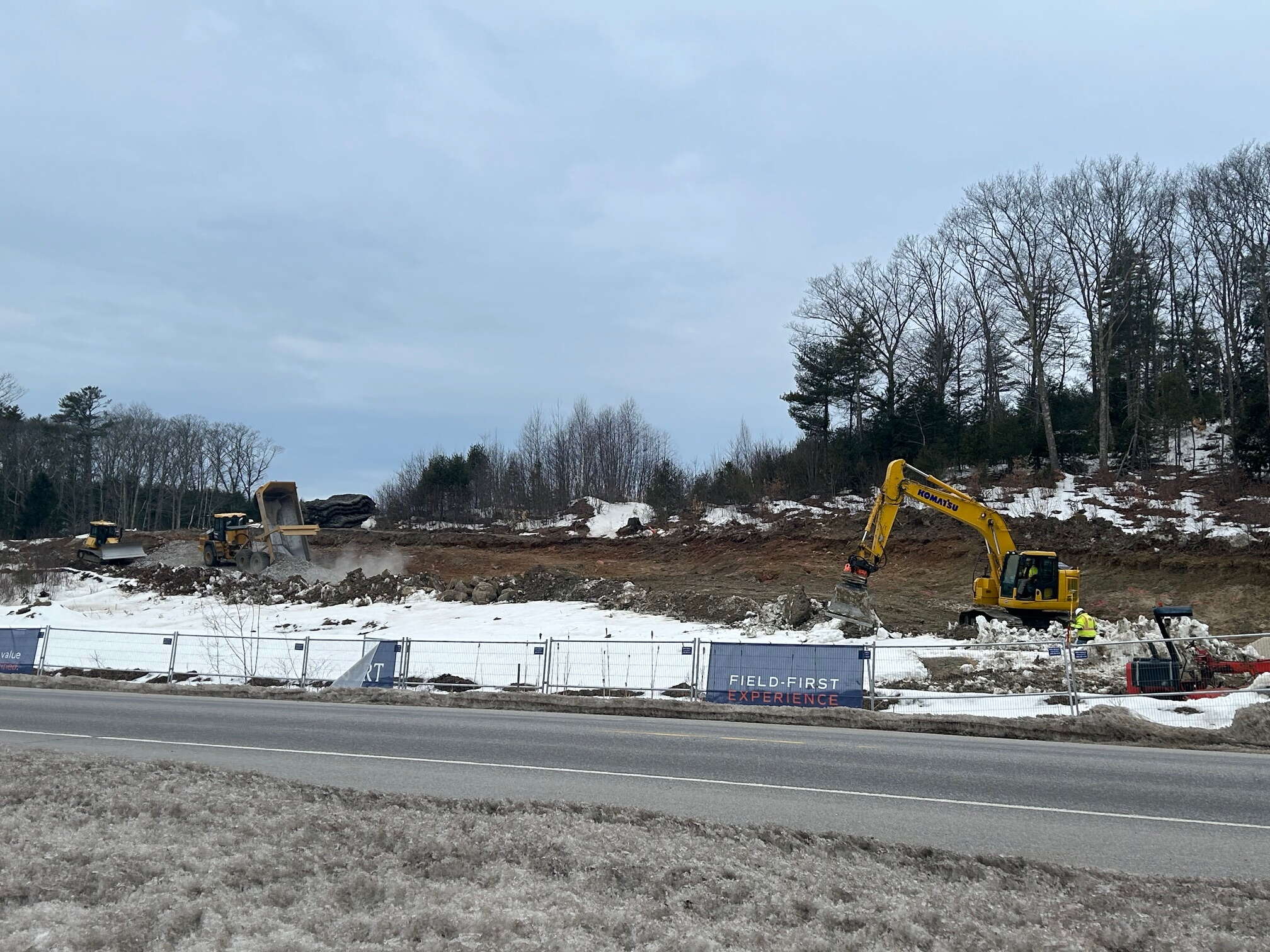 Site work at new Falmouth vet hospital