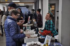 Fork Food Lab indoor market on Small Business Saturday 