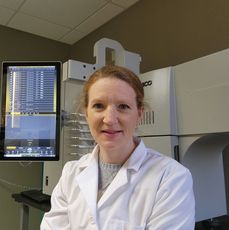 person in lab with lab coat