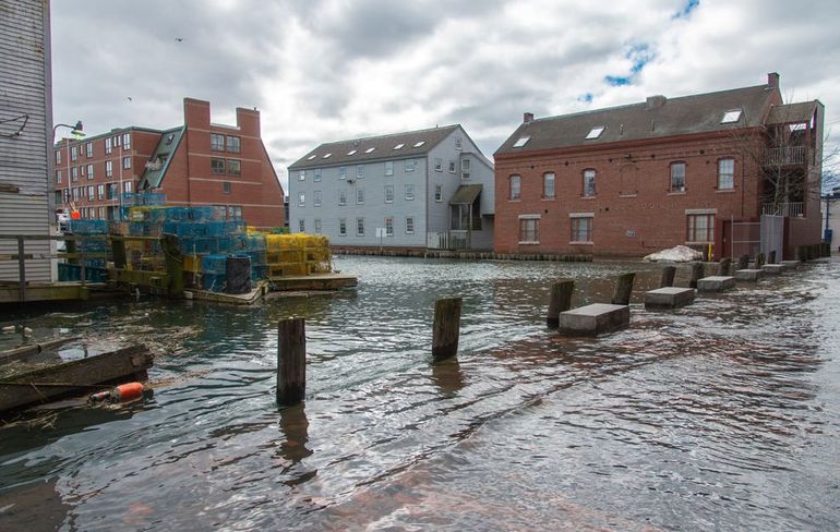 buildings and flood