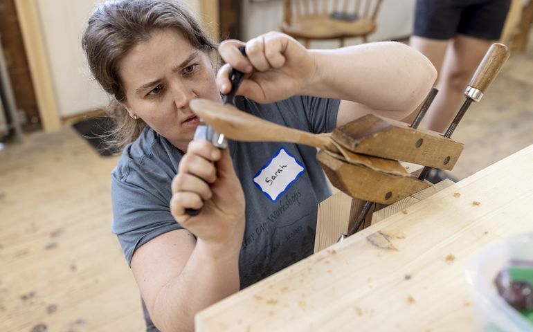 Person in workshop 