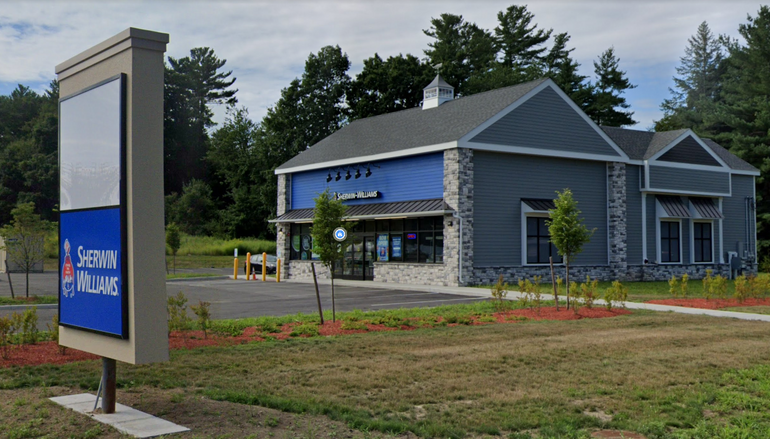 building and sign