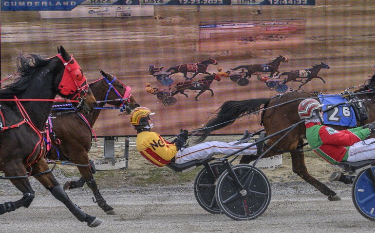 Harness race in progress 