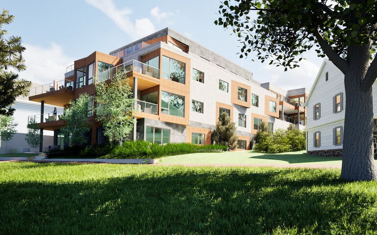 condo building on Portland's Eastern Prom