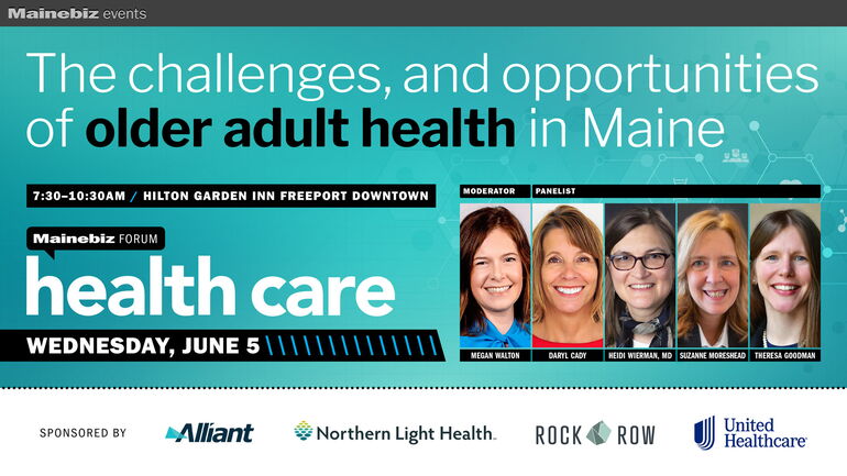 promo for the Mainebiz Health Care Forum