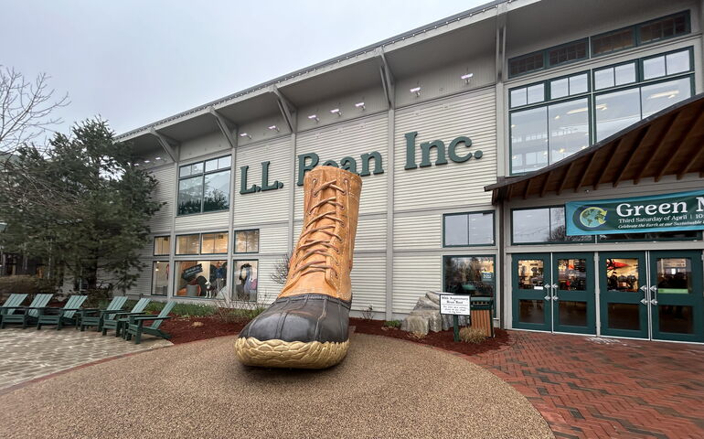 LL Bean store exterior in Freeport 