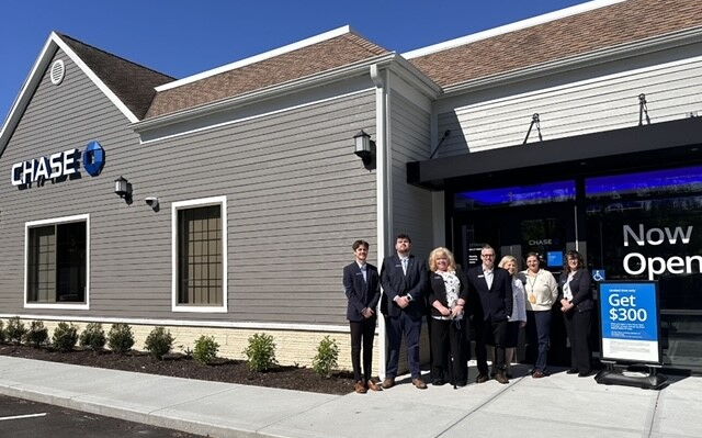 Chase Bank branch opening. 