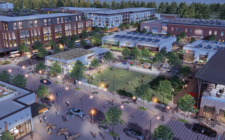 Rendering of the Downs Town Center 