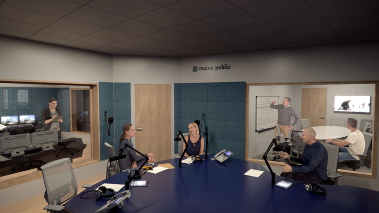 Maine Public studio rendering 