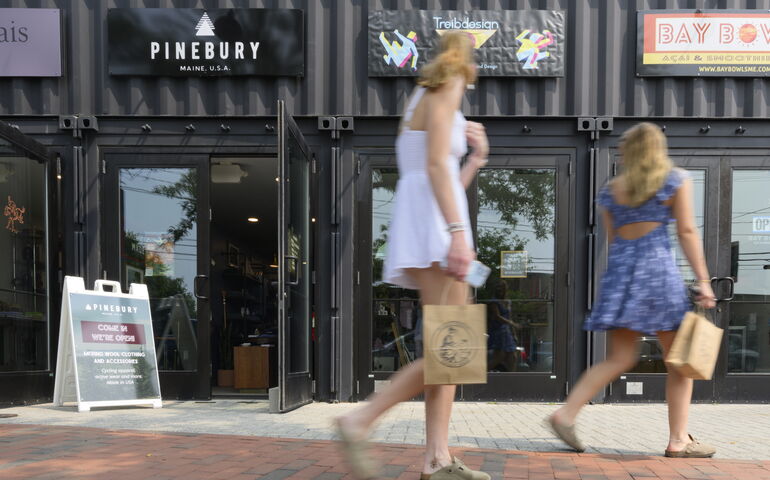 Black Box shoppers on Washington Avenue.