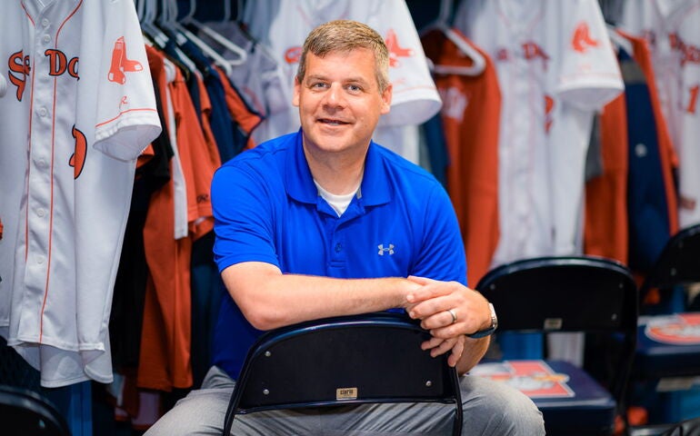 Geoff Iacuessa, president and general manager of the Portland Sea Dogs.